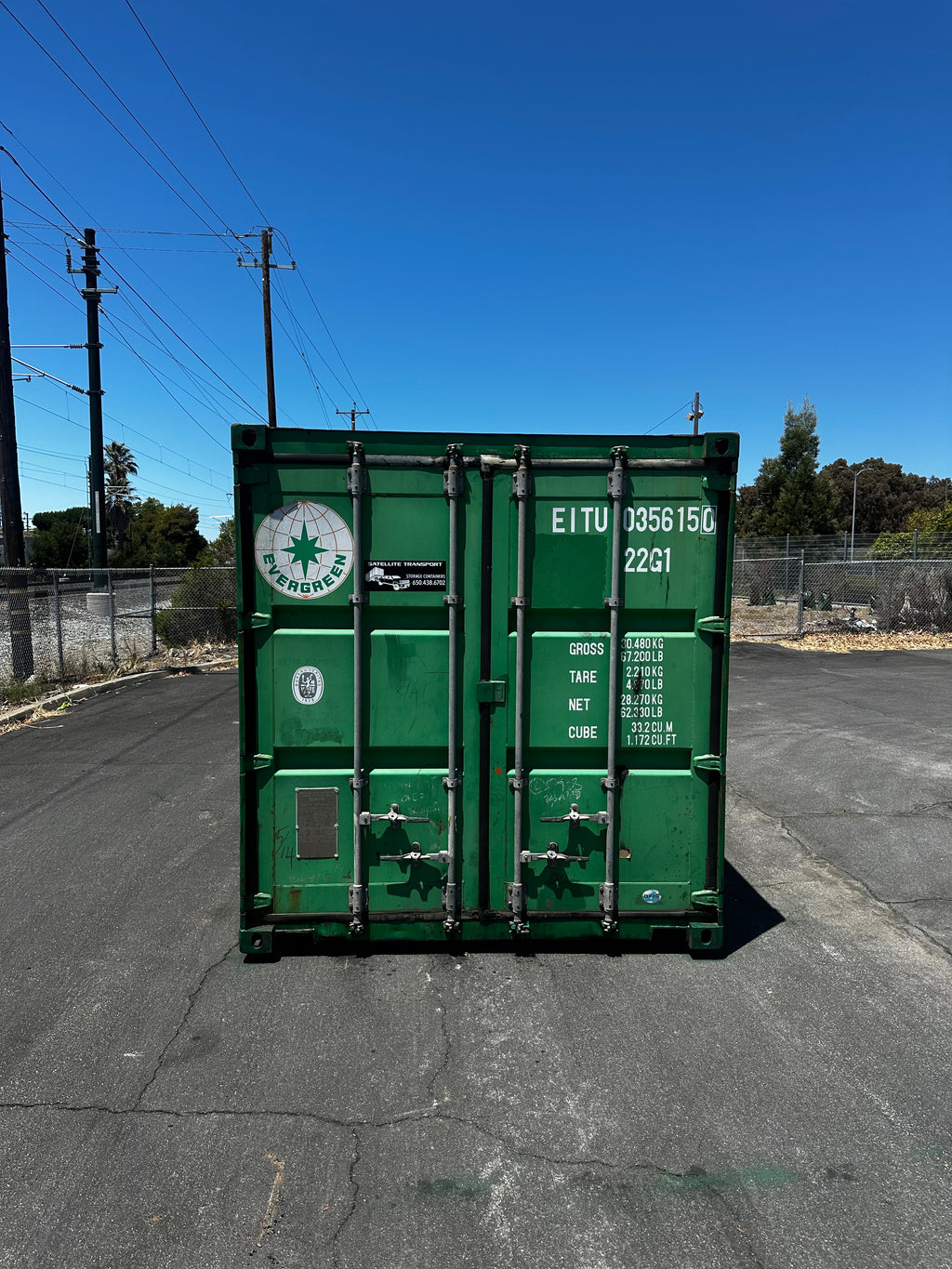 20ft Used Cargo Worthy Shipping Container #EITU0356150 – Actual Container in Photos– Delivery Available