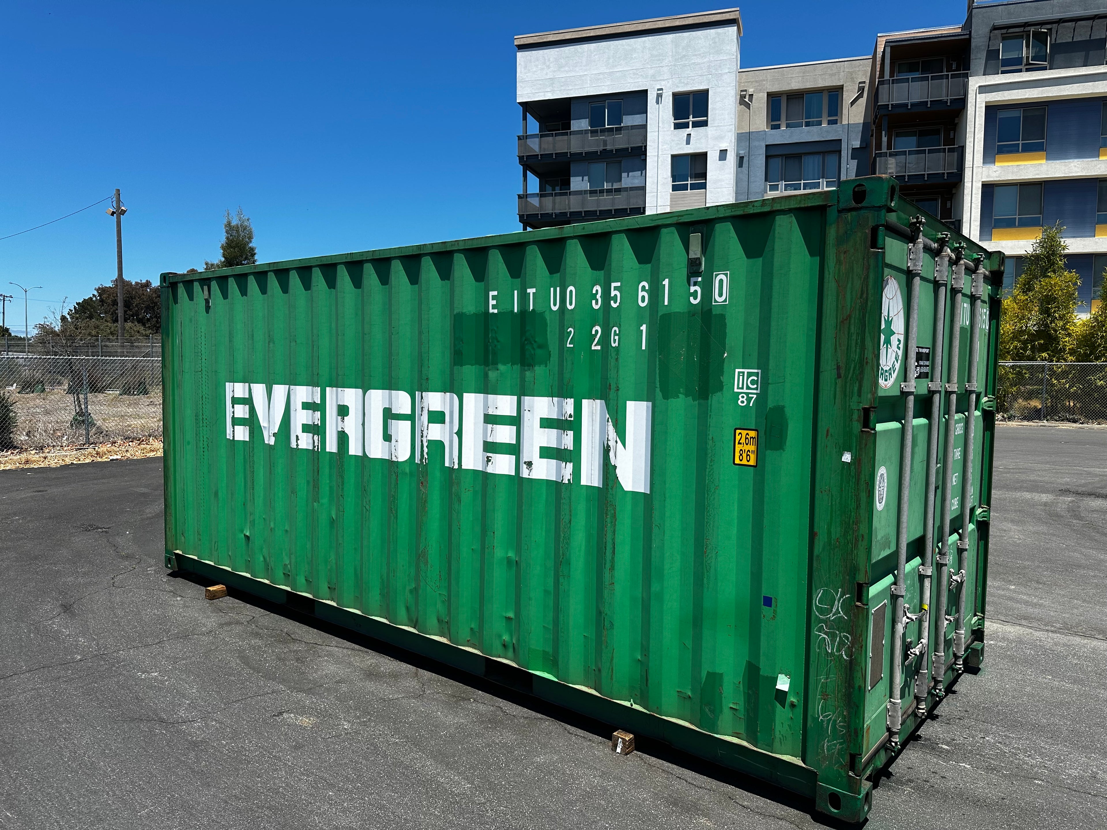 20ft Used Cargo Worthy Shipping Container #EITU0356150 – Actual Container in Photos– Delivery Available